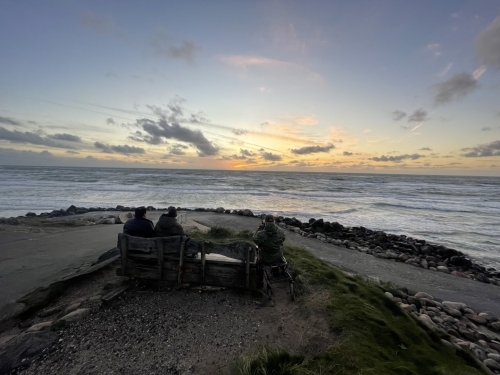 Havudsigt og solnedgang i rolige omgivelser ved Botilbudet Lindholm